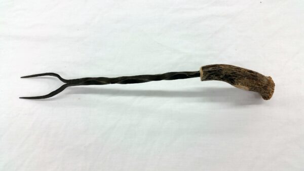 Handmade BBQ fork with antler handle